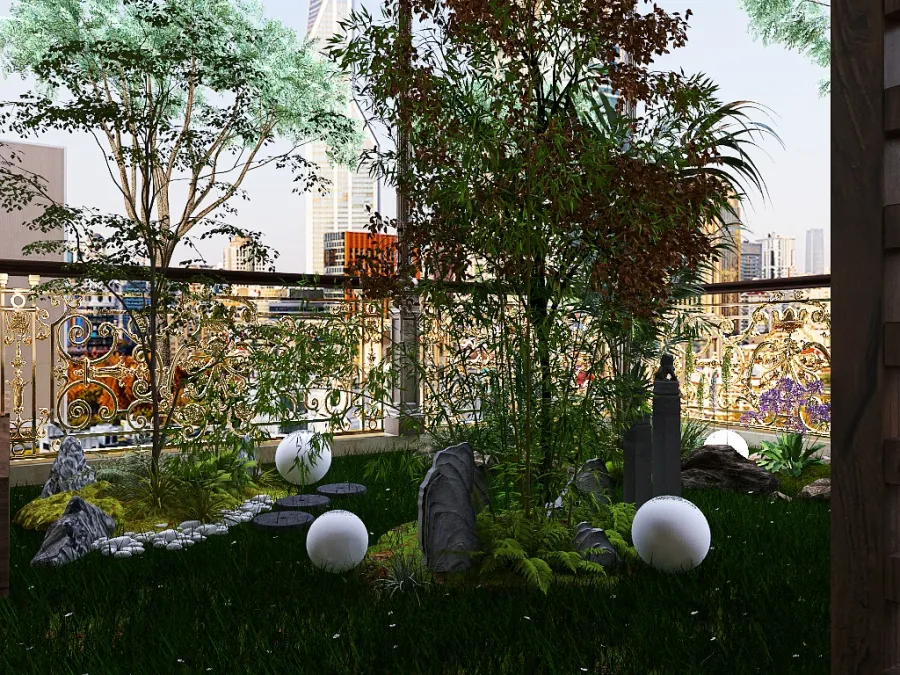 Внутрішній дворик 3d design renderings