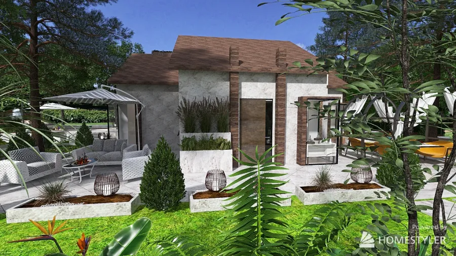 piccola casa nel verde... 3d design renderings
