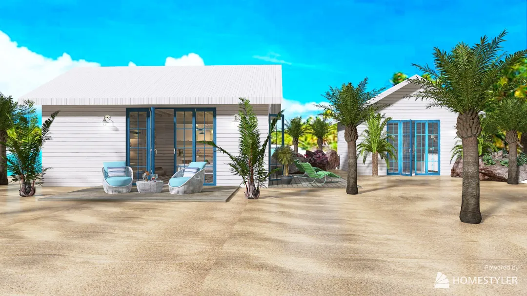 TINY HOUSE AUX CARAIBES 3d design renderings