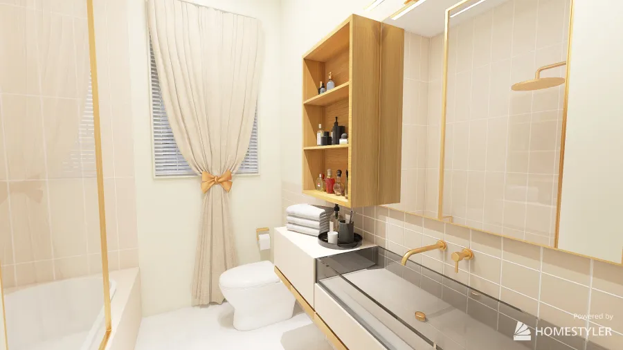 Upper Fl Bathroom 3d design renderings
