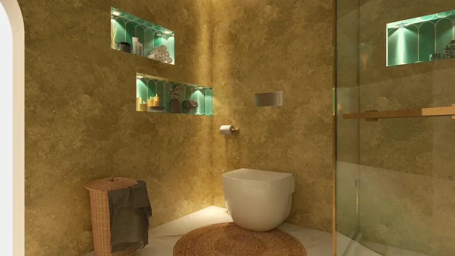 Moroccan Bathroom 3d design renderings