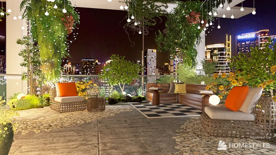 A Garden in the City 3d design renderings