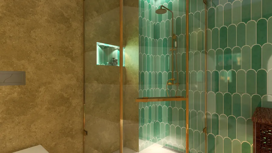 Moroccan Bathroom 3d design renderings