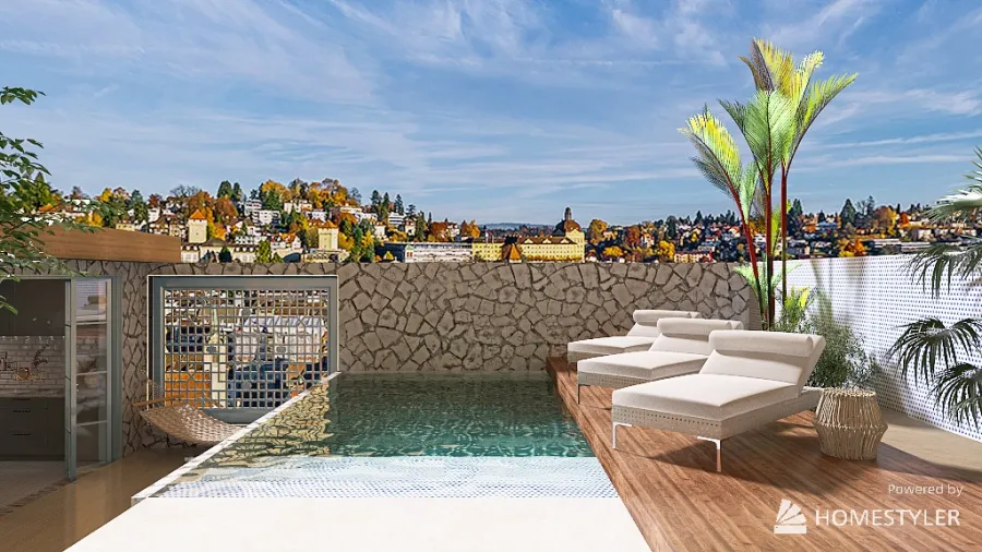 Pallos Rooftop 3d design renderings