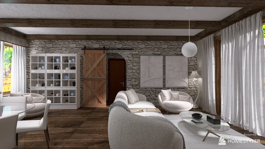 Maison sur les côtes Bretonne 3d design renderings