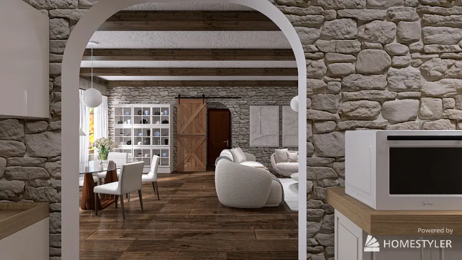 Maison sur les côtes Bretonne 3d design renderings