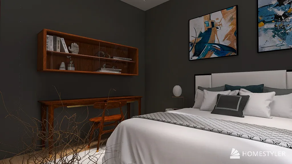 SecondBedroom 3d design renderings