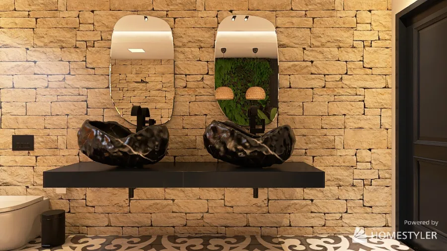 Banheiro da Suíte 3d design renderings
