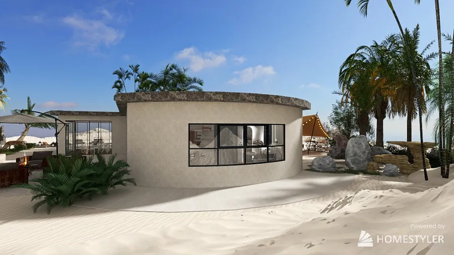 casa sulle dune 3d design renderings