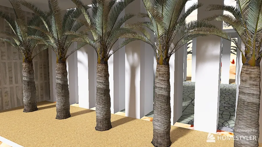 Dune Wasteland Style 3d design renderings