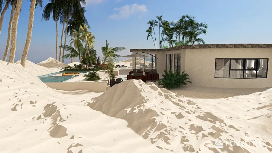 casa sulle dune 3d design renderings