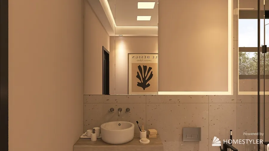 Segundo Banheiro 3d design renderings