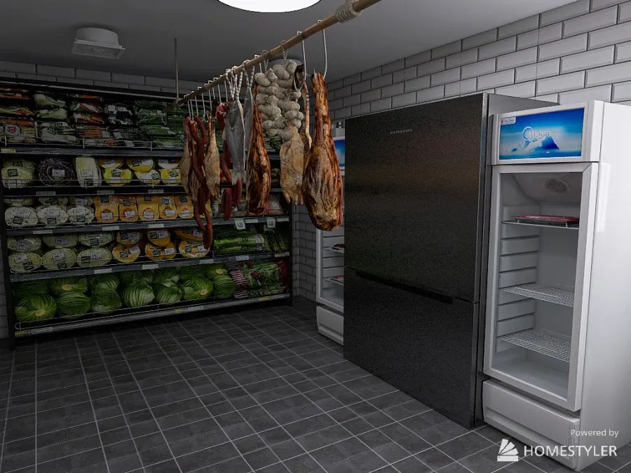 Cella frigorifera 3d design renderings