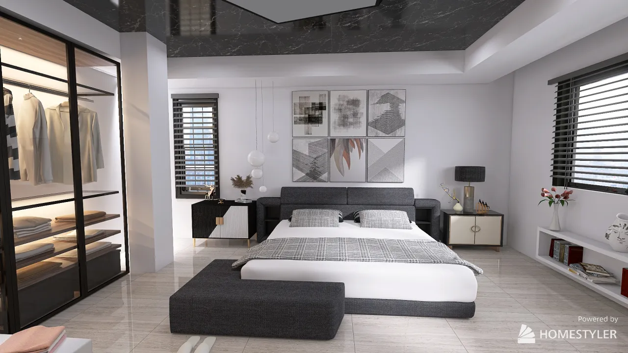 suite hotel 3d design renderings