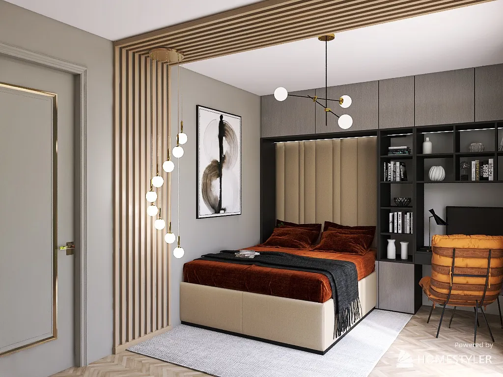 Dormitor Alex 3d design renderings