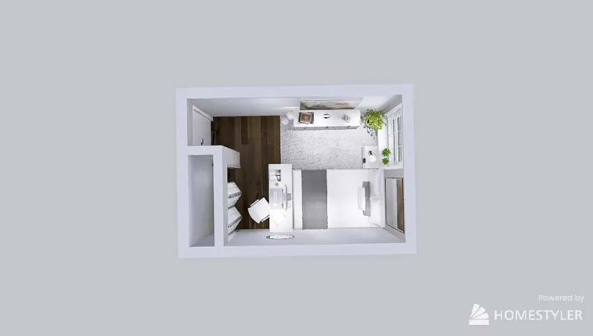 15-Squared Meter Apartment 3d design picture 15.38