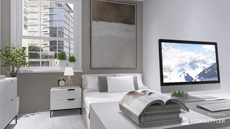 15-Squared Meter Apartment 3d design renderings