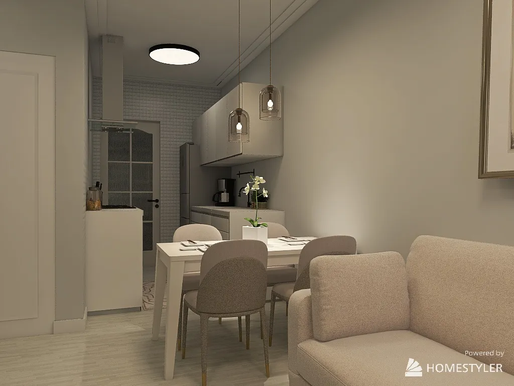 LivingDiningRoom 3d design renderings