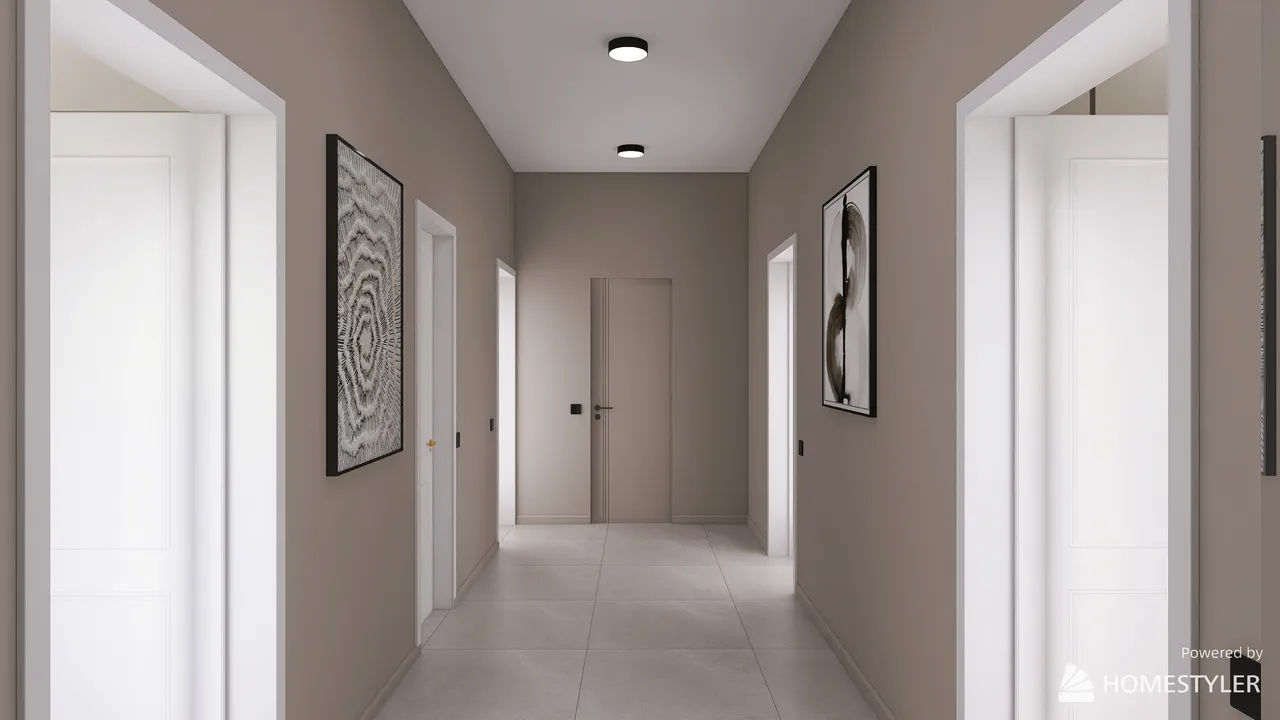 Corridor 3d design renderings