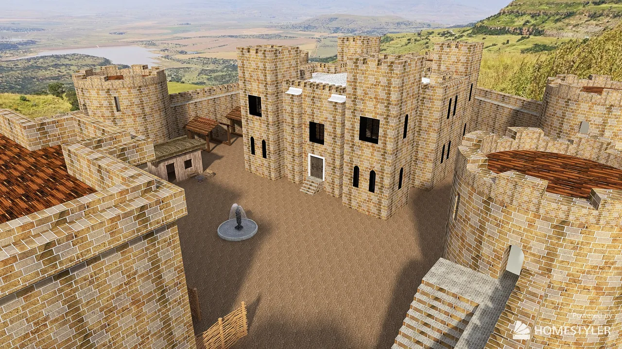 castle 3d design renderings