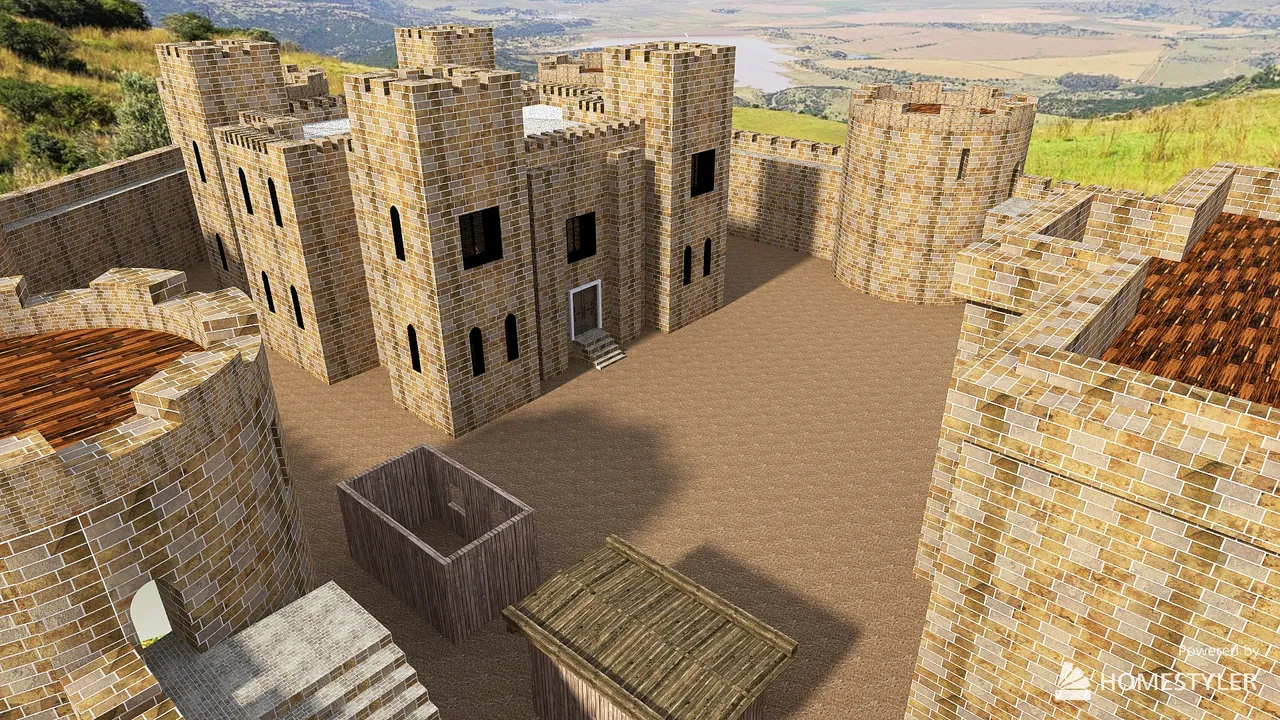 castle 3d design renderings