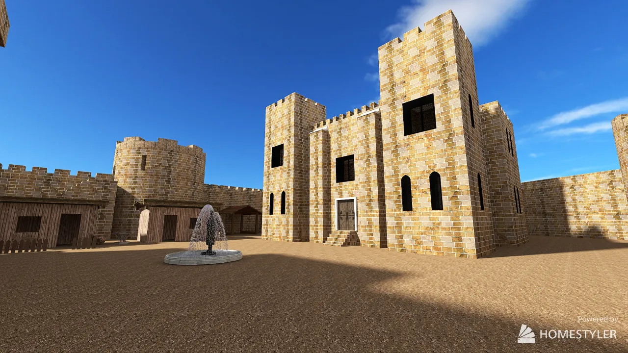 castle 3d design renderings