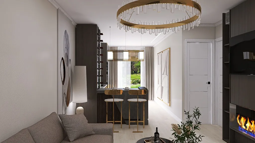 Apartament Filip 3d design renderings