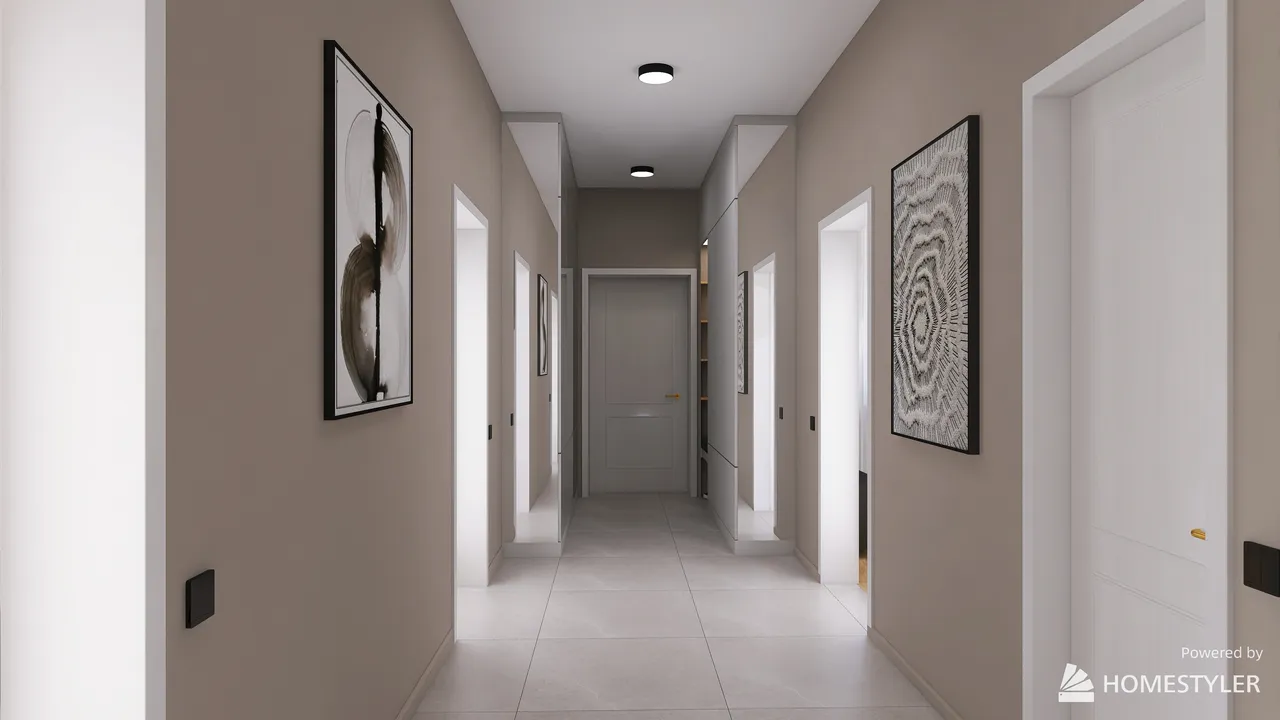 Corridor 3d design renderings