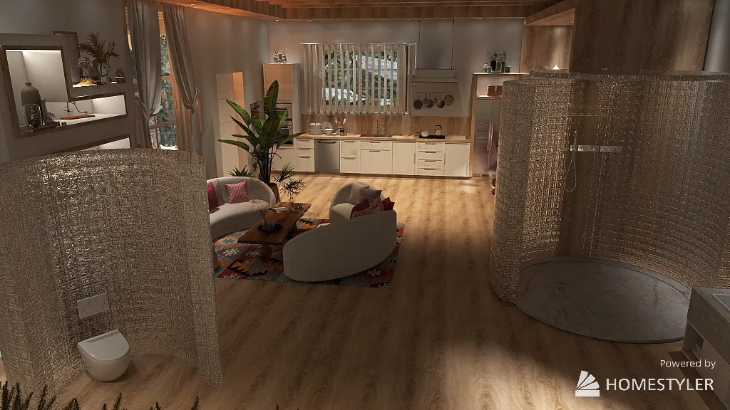 Con la casa a cuestas 3d design renderings