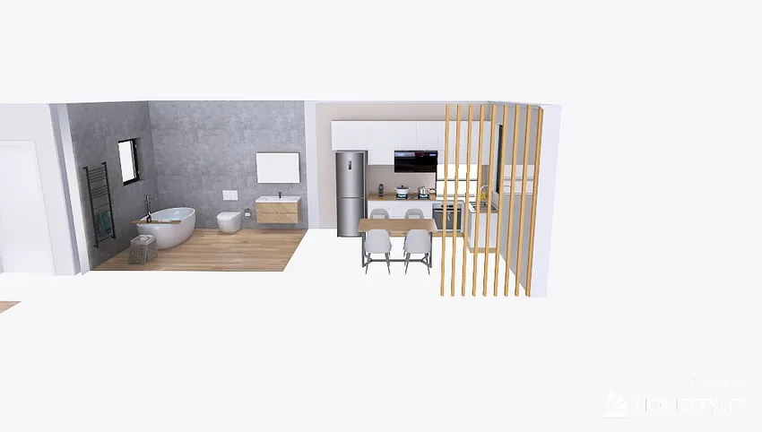 16-Modern Apartment Empt Room 3d design picture 26.6