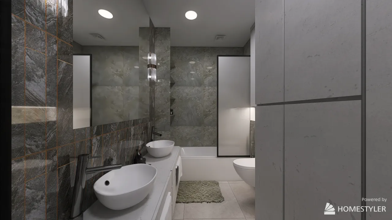 SecondBathroom 3d design renderings