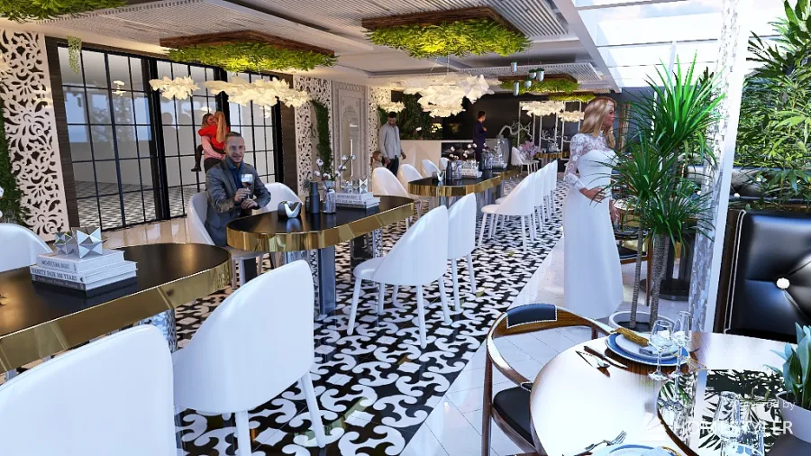 cefa restorant 3d design renderings