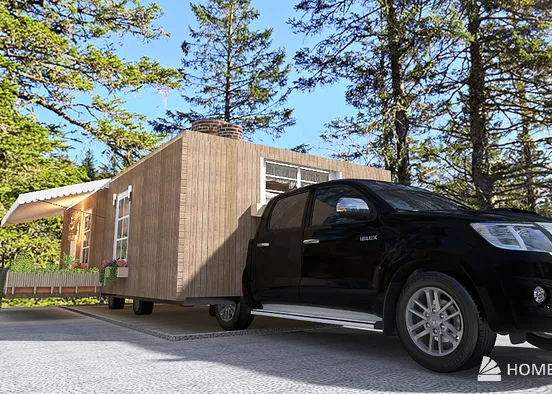 # Con la casa a cuestas Renderização de Design
