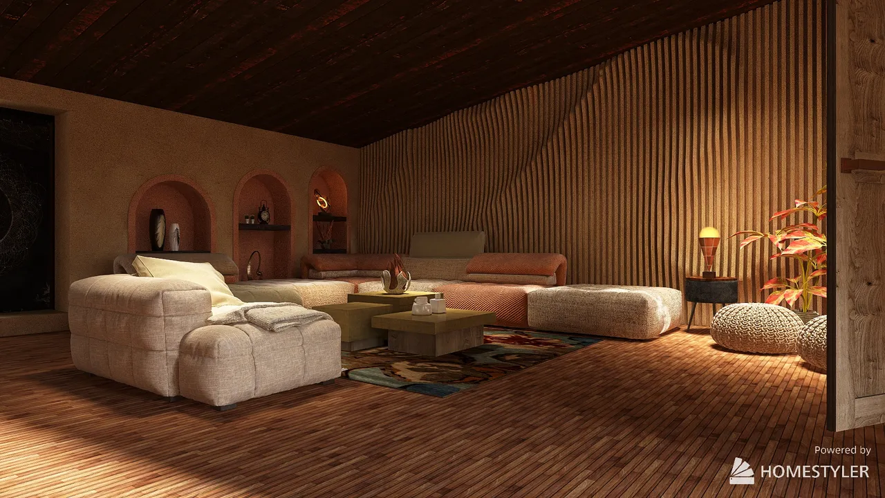 LivingDiningRoom 3d design renderings