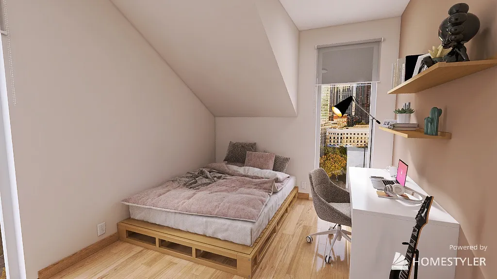 bedroom_15m2 3d design renderings