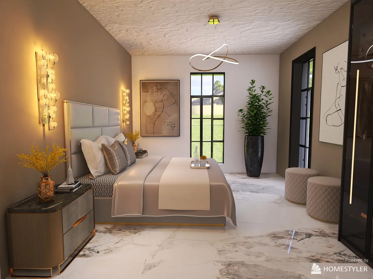 MasterBedroom 3d design renderings