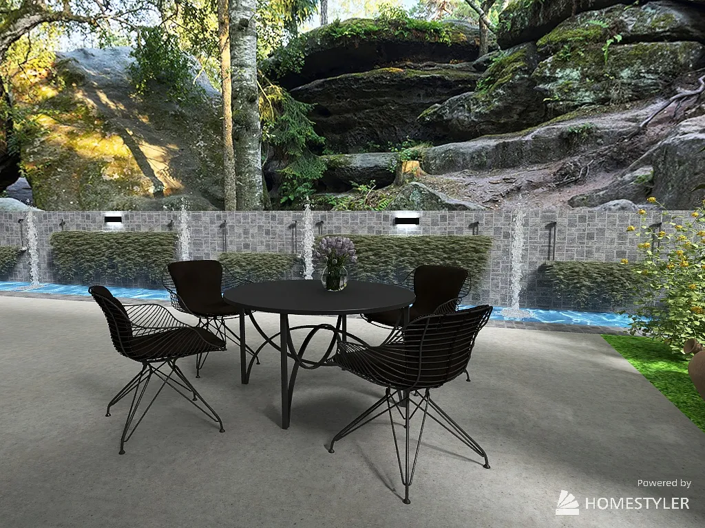 Terrace 3d design renderings