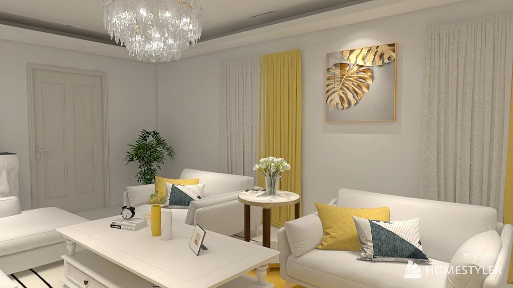 Living Room 3d design renderings