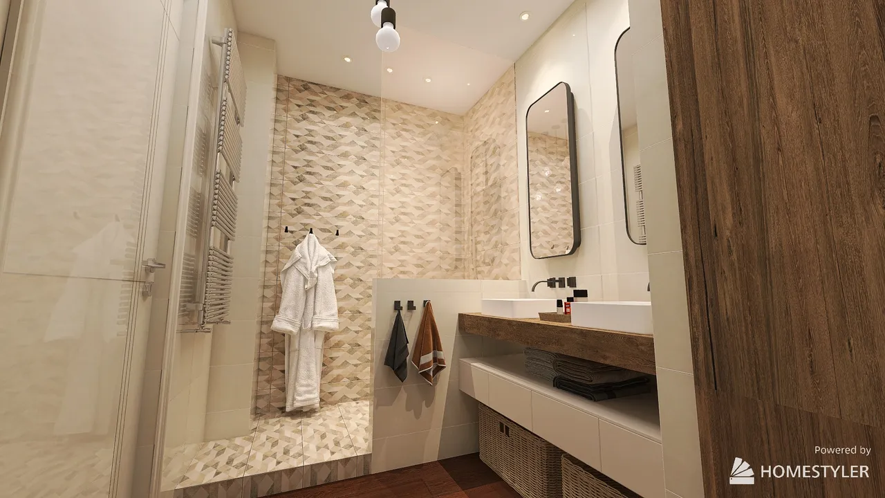 Bathroom  renewal Paris 3d design renderings