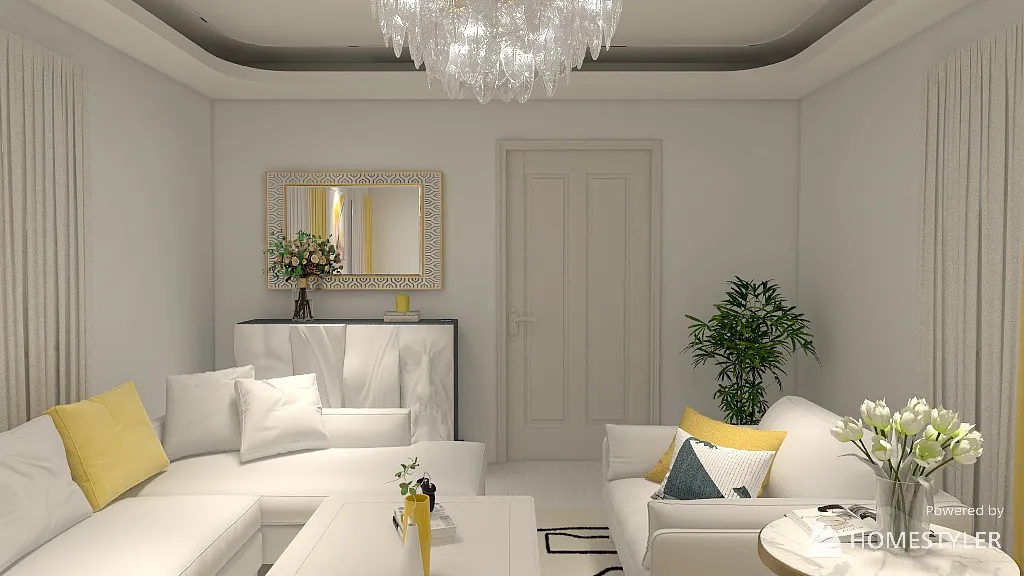 Living Room 3d design renderings