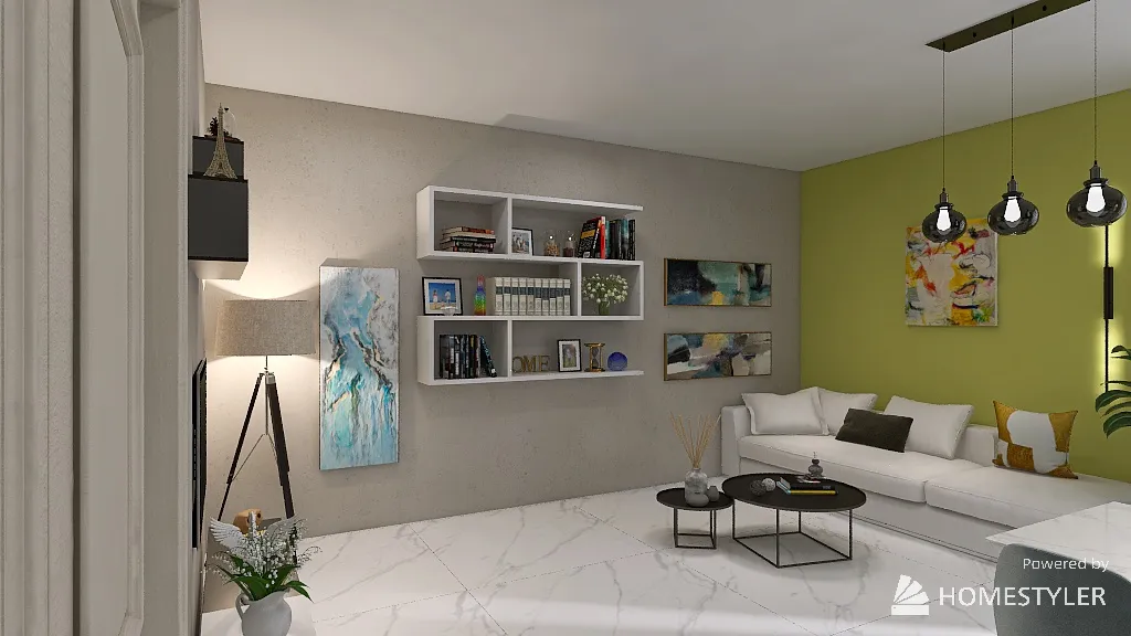 LivingDiningRoom 3d design renderings