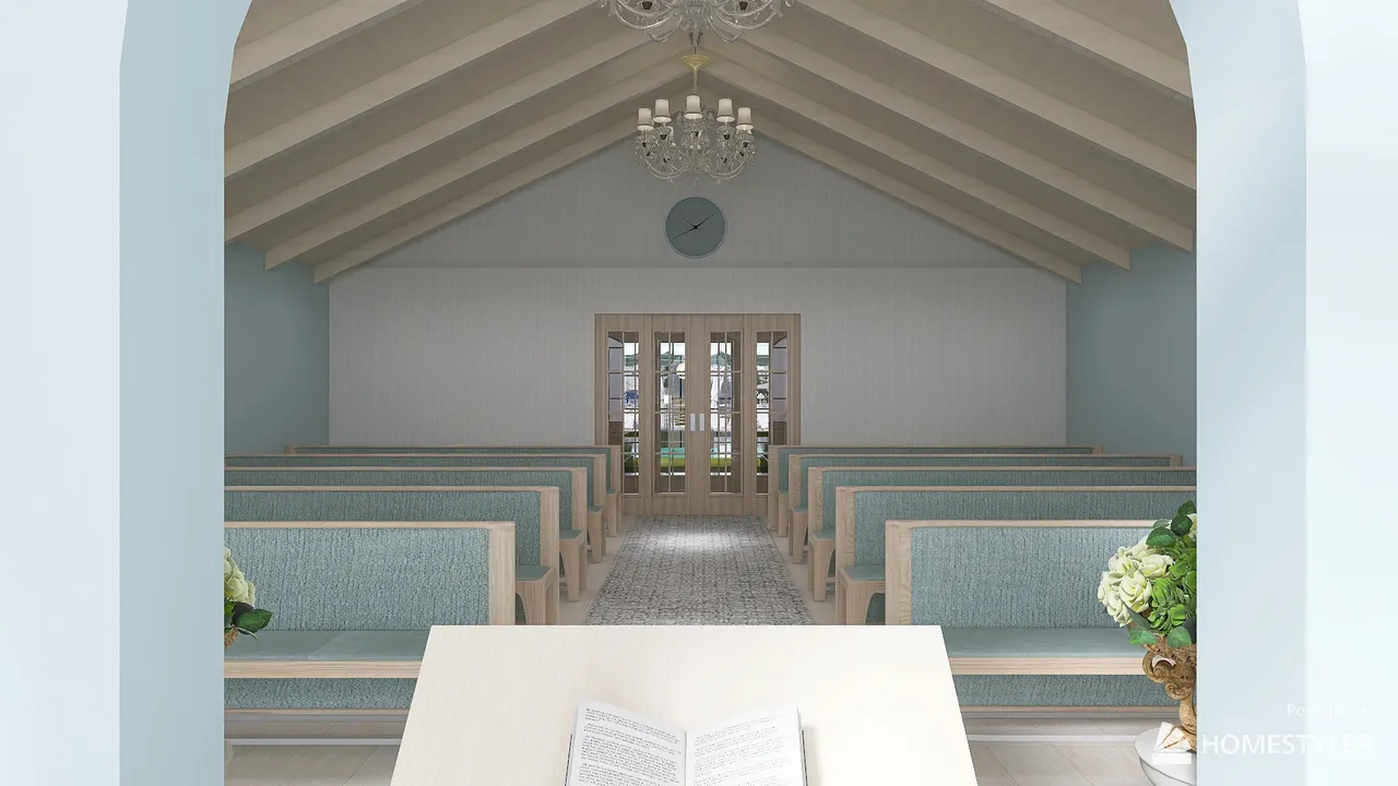 Timeless Church Wedding 3d design renderings