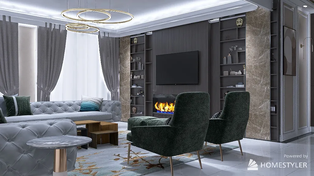 LivingRoom 3d design renderings