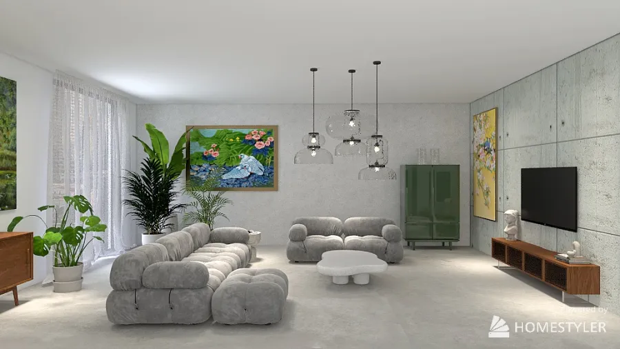 Modern apartament 3d design renderings