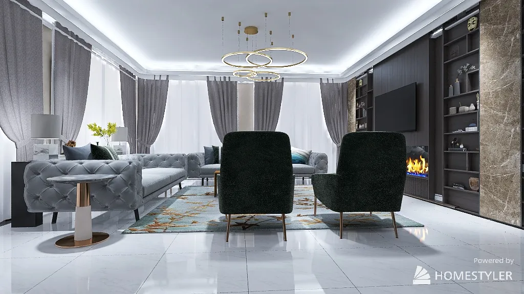 LivingRoom 3d design renderings