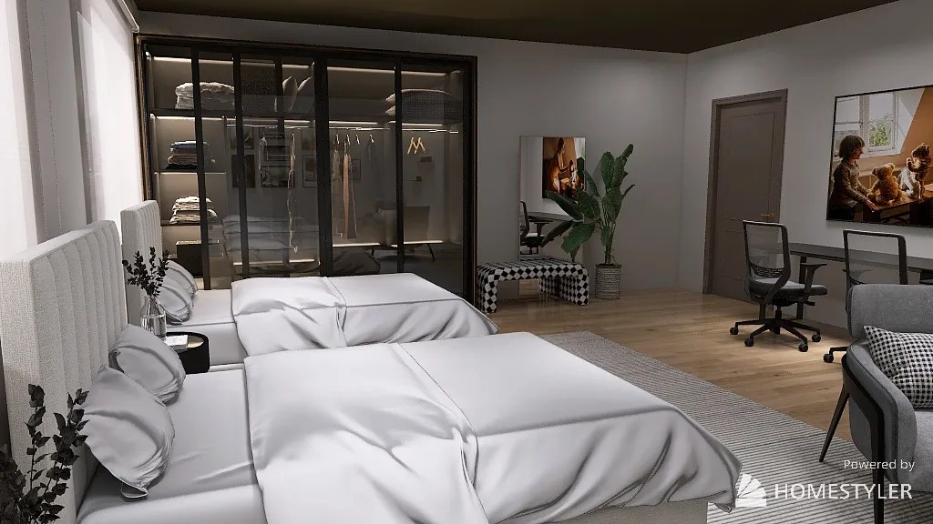 MasterBedroom 3d design renderings