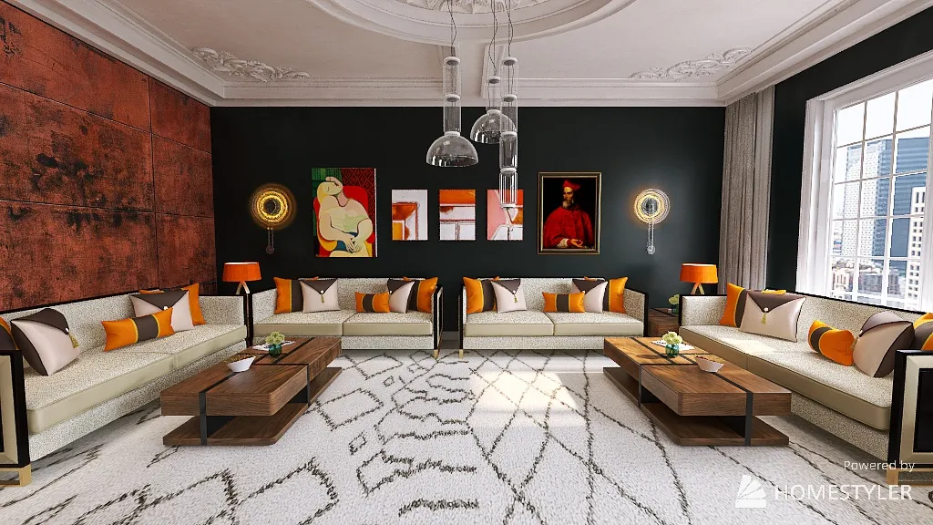 LivingRoom 3d design renderings