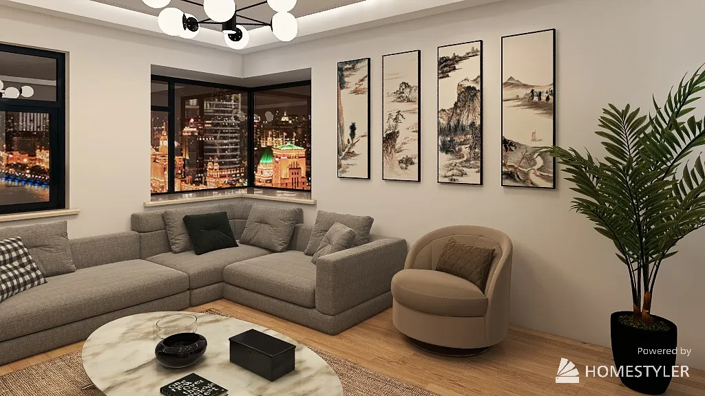 Lounge 3d design renderings