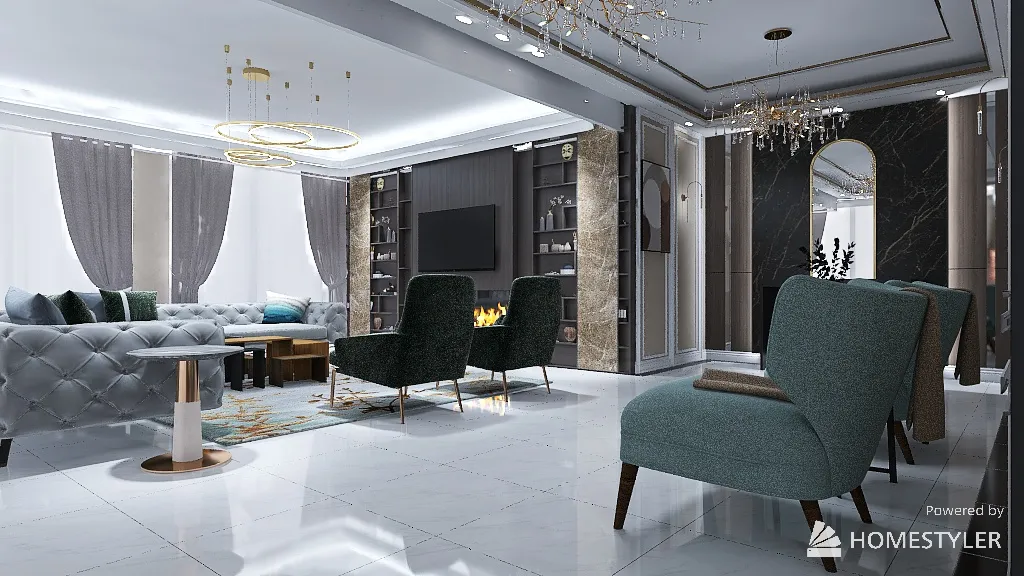 LivingRoom 3d design renderings