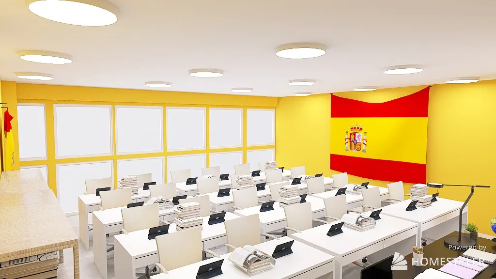 aula di spagnolo 3d design renderings